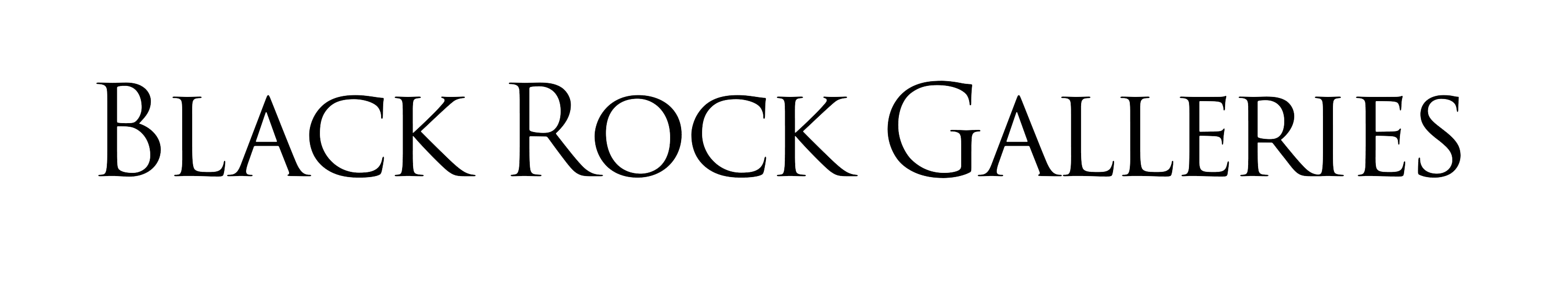 Black Rock Galleries logo in black